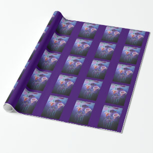 Papel De Presente Palas Roxas Lilac E Arte Roxa