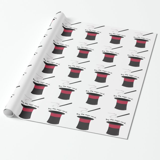 Papel De Presente Palavra mágica (Desenrolado)
