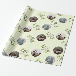 Papel De Presente Palavras de Natal Mais Maravilhosas