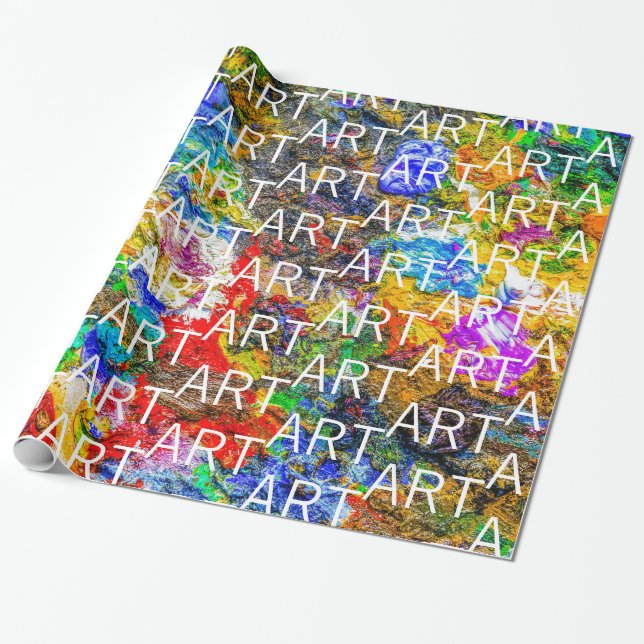 Papel De Presente Paleta de cores (Desenrolado)