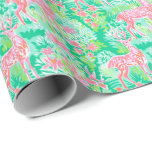 Papel De Presente Palm Beach Christmas Watercolor Reindeer<br><div class="desc">PreppyPrint.com - Celebre o Natal no estilo Palm Beach! Transfira este design para os produtos de sua escolha também! Visite minha loja de designers,  PreppyPrint.com,  para coordenar itens.</div>