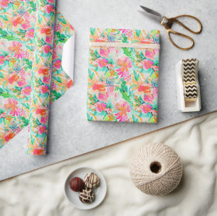 Papel De Presente Palm Beach Tropical Ocean