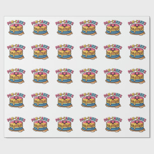 Papel De Presente Pan-Cakes Engraçado Pansexual LGBTQ Orgulho Divert