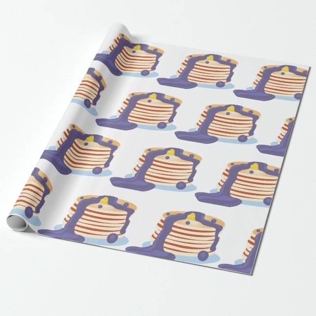 Papel De Presente Pancake Stack (Desenrolado)
