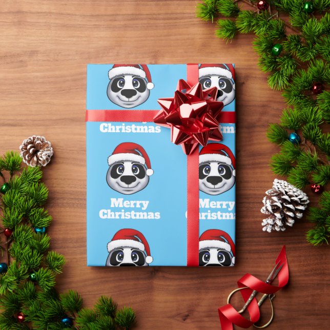Papel De Presente Panda (Presente de Natal)