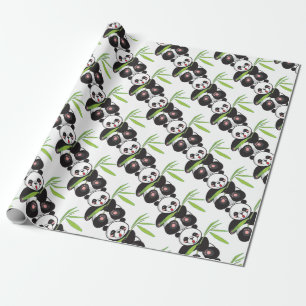 Papel De Presente Panda bonito