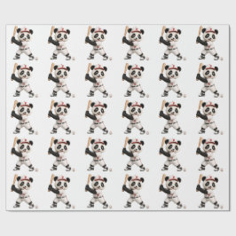 Papel De Presente Panda de beisebol 