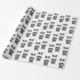 Papel De Presente Panda Kids