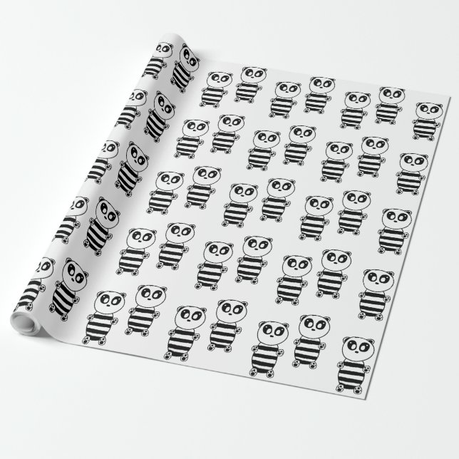 Papel De Presente Panda Kids (Desenrolado)