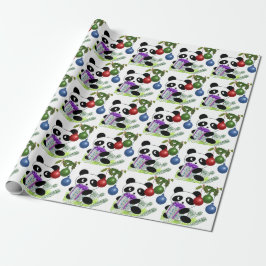 Papel De Presente Panda Natal presente