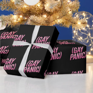 Papel De Presente Pânico Gay Protesto Orgulho LGBTQ
