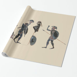 Papel De Presente Panóplia - comemoração dos hoplites do grego