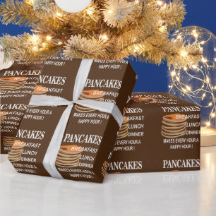 Papel De Presente Panquecas Fazem Cada Hora Uma Hora Feliz Panqueca