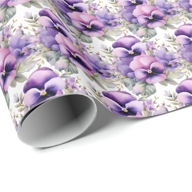 Papel De Presente Pansy Pansy (Ponta do rolo)