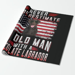 Papel De Presente Pão Cão  Nunca Subestimar O Velho Labrador