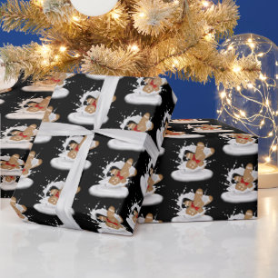 Papel De Presente Pão-de-Pão de Natal Homem no Laticínio