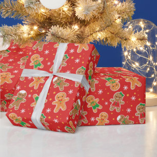 Papel De Presente Pão de pão festivo de Natal