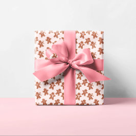 Papel De Presente Pão-de-rosa Natal Trendência Festiva