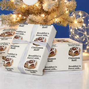 Papel De Presente Pão Doce com Canela Folhas de Massa