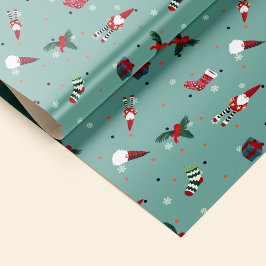 Papel De Presente Papa Noel, calcetines navideños y regalos