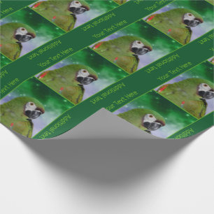 Papel De Presente Papagaio Macaw Severo Personalizado