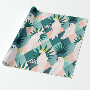 Papel De Presente Papagaio na Palma 1
