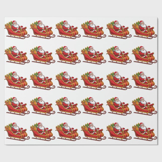 Papel De Presente Papai Noel (Aberto)