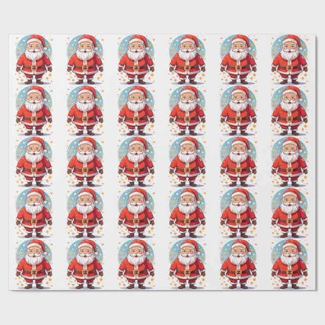 Papel De Presente Papai Noel (Aberto)