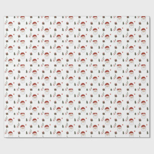 Papel De Presente Papai Noel Aconchegante Personalizado Natal