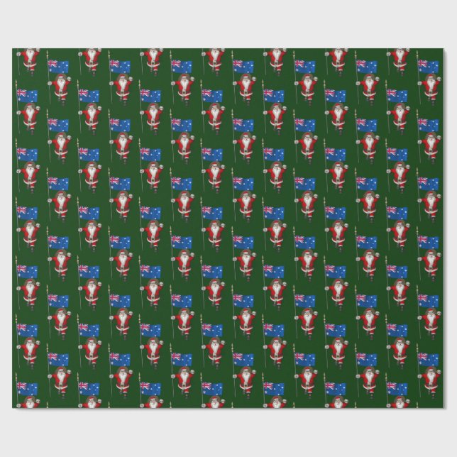 Papel De Presente Papai Noel, Alferes Da Austrália (Aberto)