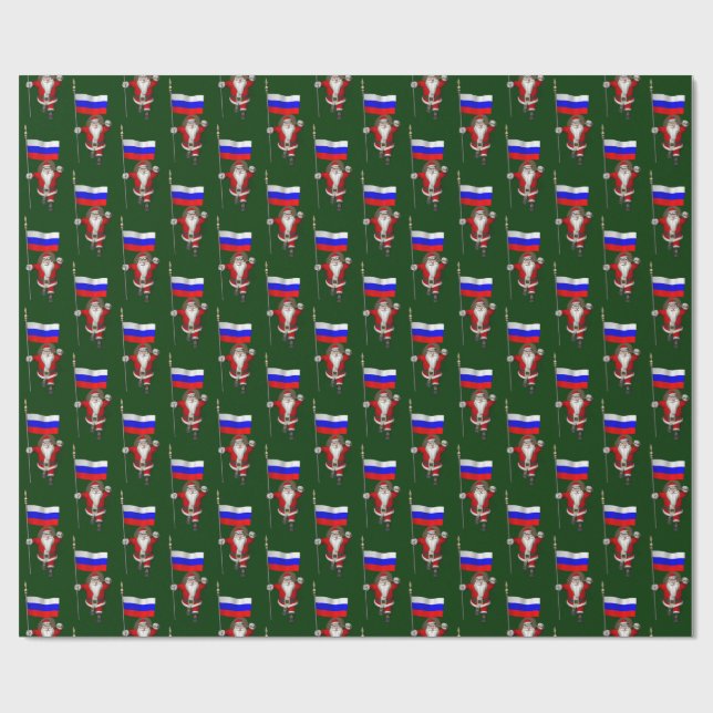 Papel De Presente Papai Noel, Alferes Da Rússia (Aberto)