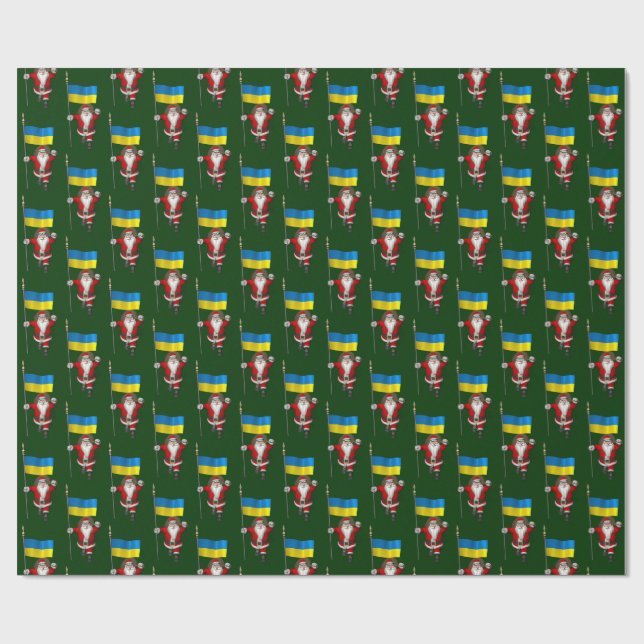Papel De Presente Papai Noel, Alferes Da Ucrânia (Aberto)