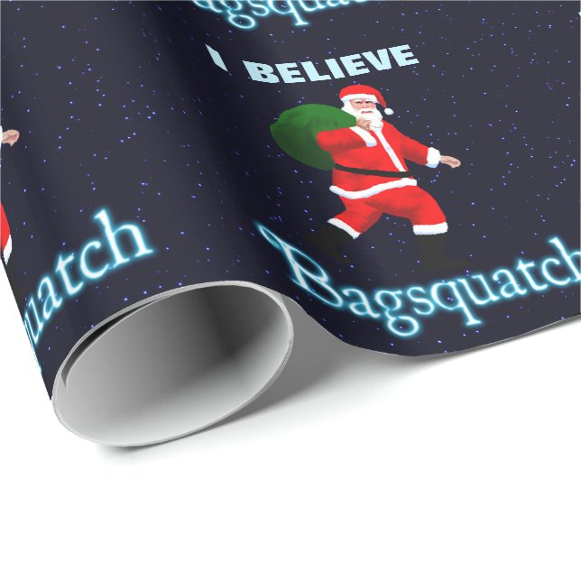 Papel De Presente Papai Noel - Bagsquatch (Ponta do rolo)