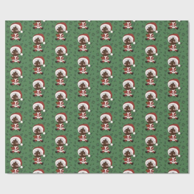 Papel De Presente Papai Noel Bebê (Versão 1) (Aberto)