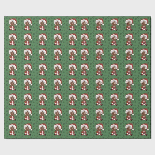 Papel De Presente Papai Noel Bebê (Versão 2) (Barra)
