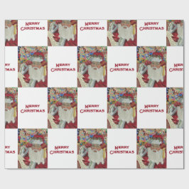 Papel De Presente Papai Noel Clássico - Verificando Duas Vezes Féria