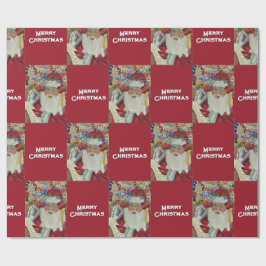 Papel De Presente Papai Noel Clássico - Verificando Duplamente o Fer