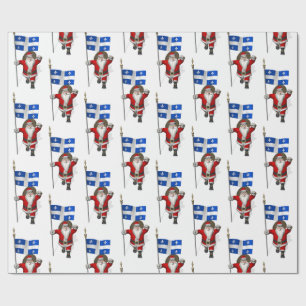 Papel De Presente Papai Noel Com Alferes De Québec
