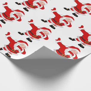 Papel De Presente Papai Noel Dançante