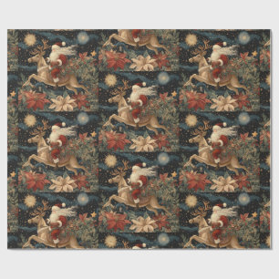 Papel De Presente Papai noel de Design de de Estilos de Vintage