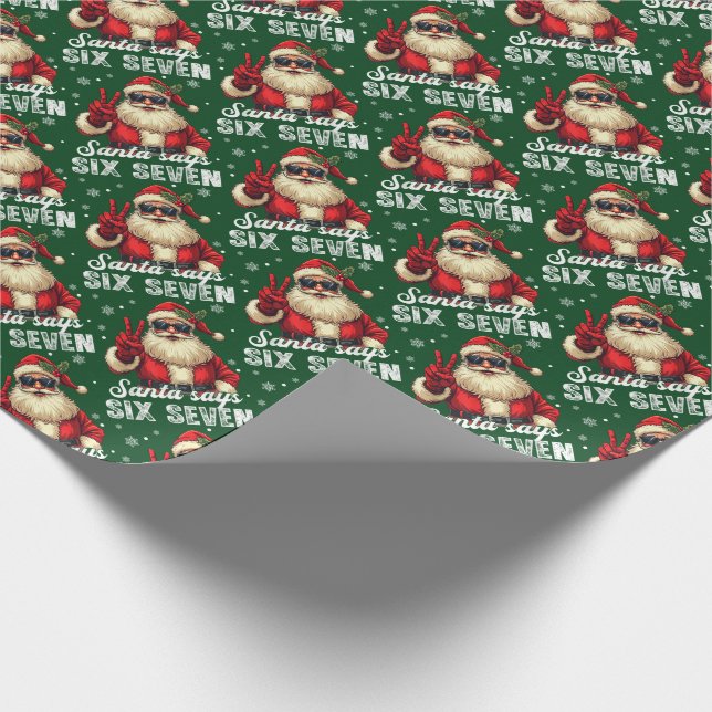 Papel De Presente Papai Noel Diz SEIS SETE – Meme Divertido de Natal (Ponta)