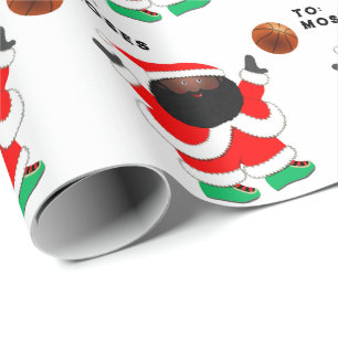 Papel De Presente Papai Noel do Basquetebol