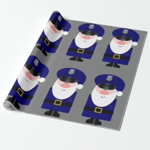Papel De Presente Papai noel do polícia