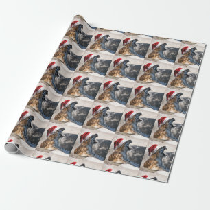 Papel De Presente Papai Noel do Tigre de Bengala