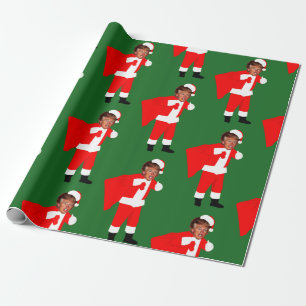 Papel De Presente papai noel Donald Trump do xmas