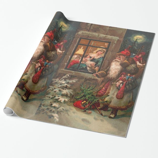 Papel De Presente Papai Noel em sua maneira 4 (Desenrolado)