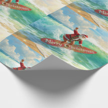 Papai Noel está Surfando no Feriado de Natal