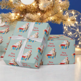 Papel De Presente Papai Noel está tirando um cochilo