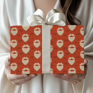 Papel De Presente Papai Noel moderno Ho Ho Ho Natal