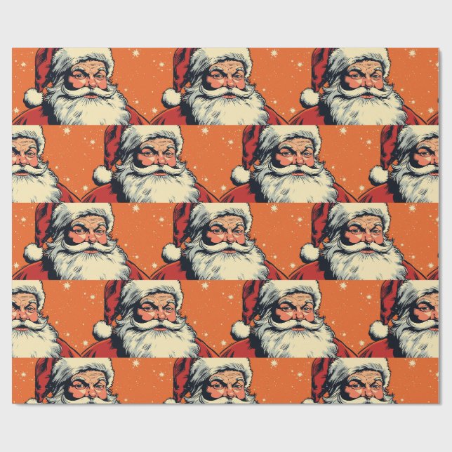 Papel De Presente Papai Noel Natal  (Aberto)